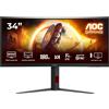 Aoc Monitor led 34'' Aoc CU34G4 Quad HD 2560x1440 0.5ms classe F Nero/Rosso [CU34G4]