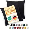 Blumtal Federe Cuscini Divano 65x65 cm - Set di Copricuscini per Divani in Microfibra a 2 Pezzi con Chiusura a Busta, certificati Oeko-Tex, extra morbidi e lavabili - Nero