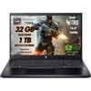 acer Nitro V15 Pc Gaming, Notebook Gaming AMD RYZEN7 7735HS, 32GB RAM DDR5, SSD 1TB, Display 15,6 FHD IPS 165 Hz, NVIDIA GeForce RTX 4050 (6 GB GDDR6), Tastiera Retroilluminata, Laptop Gaming