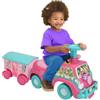 Sport1 Camion per Bambini Cavalcabile Rosa con Rimorchio Suoni e Luci