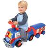 Sport1 Camion per Bambini Cavalcabile Blu con Rimorchio Luci Suoni e Volante