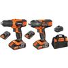Wokin Kit Trapani Avvitatori a Batteria 2x20V 2,0 Ah GP20V 2 pz con Borsa - 628102