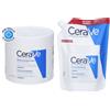 CeraVe Crema Idratante Corpo per Pelli Secche a Molto il corpo e viso, 454 g + Ricarica 2x454