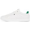 Tommy Hilfiger Uomo Sneakers Court Icon in Pelle, Bianco (Ecru), 43 EU