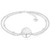 SERASAR Cavigliera Donna Argento 925 Albero Della Vita - Gioiello Elegante con Zirconi Regolabile Resistente all'Acqua Cavigliera Estate Mare Idea Spiaggia Piede Ragazze - Regalo Elegante