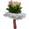 CUPIDO TOYS Bouquet addio al nubilato con manico a forma di pene, Mazzo di fiori con pene per addio nubilato, fiori finti rose divertenti, bouquet gadget pisello