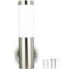 V-TAC LEDLUX LD8624 Applique Lampada da Parete Attacco E27 Acciaio Inossidabile Stile Candela IP44 Per Giardino SKU-8624