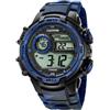 Calypso Orologio Uomo K5723/1 Flash Time cassa di Gomma Multicolore cinturino in Gomma Azzuro