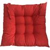 AGDLLYD Cuscini di Seduta Cuscino Sedia 40x40x5cm per Interno ed Esterno - Molti Colori - Imbottitura Spessa Cuscino Trapuntato/Cuscino per Pavimento (Rosso)