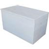 TOTAL WOOD 2012 Cassapanca Baule Contenitore in Legno 70x40x40cm Color Bianco decapato
