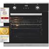 Exquisit Forno da incasso EBE76-9-H-020 in acciaio inox, touch, timer, grill, 60 cm