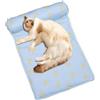 fayarrd Tappetino rinfrescante per cani, tappetino refrigerante per cani, lavabile, pieghevole, in seta, traspirante, mantiene il gattino fresco, cuscino per il sonno, morbido cuscino per cuccioli con