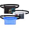 OPIURVY Borsa impermeabile 3pzzi marsupio impermeabile, touch screen, cinturino retrattile regolabile, adatto per ambienti impermeabili come acqua di mare, spiaggia, barca, telefono cellulare, ecc