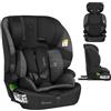 LIONELO Seggiolino Auto BILLY i-Size per Bambini 76-150 cm (15 mesi-12 anni) Installazione ISOFIX o cintura, Poggiatesta 10 Liveli, Protezione laterale, TopTether, Cinture a 5 punti, Ultima Norma R129