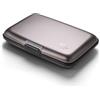 ÖGON -DESIGNS- Portacarte in alluminio, protezione RFID contro le frodi e la smagnetizzazione, portafoglio compatto, modello Smart Case STOCKHOLM (Alluminio Titanium, Chiusura classica)