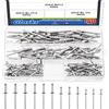 Glarks 160 rivetti ciechi M3.2/M4/M4.8 in acciaio inox 304, kit assortito per unire piastre metalliche, automobili, strumenti, mobili