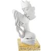 BONGELLI PREZIOSI Scultura Bacio 38cm Base Oro Marmorino