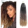 FLWAI Pre-Looped Micro Kinky Curly Crochet Hair Mini Passione Twist 8 Confezioni 12 Kinky Twist Synthetic Wavy Curly Crochet Hair Extensions for Black Women (1B/30/27)