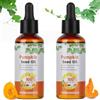 BUTBU Olio di Semi di Zucca per Capelli, 2 Pezzi 100% Puro Biologico Naturale Essential Oil, L'idratazione e la Riparazione di Capelli Secchi e Danneggiati, Favorisce la Crescita capelli -60ML