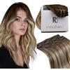 RUNATURE Extension Clip Capelli Veri Castano Balayage 30cm 50g 3pcs #3/8/22