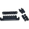 KAISH - Ponte per chitarra con selletta a rotelle Tune-O-Matic nero, con fermacorde/ponte TP-6 Style LP e cordiera per chitarre Epiphone Les Paul LP/SG/Dot/ES con perni filettati M8