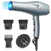 BANNILU Phon Capelli Professionale Asciugacapelli lisci Rapida Asciugatura per Salone e Casa (3 Calore.2 Velocità, Diffusore+2 Ugelli, Cavo 2,5m) (Blu)