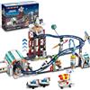 HOGOKIDS Giocattolo da Costruzione Montagne Russe Spaziali - Set da Costruzione Montagne Russe 888PCS Dispone di Piattaforma Elevatrice, Parco Divertimenti Spaziali per Adulti Bambini dai 6 ai 12 Anni