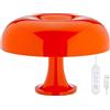KUXEEY Lampada Fungo da Comodino - Lampada Vintage Arancione, LED USB con 3 Colori e Dimmer, Luce Notturna per Camera da Letto o Soggiorno | Stile Retrò, Decorazione Estetica, Cool e Funky
