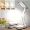Songlypian Lampada da Scrivania Pieghevole, 3 Livelli Luminosità Regolabile, 3000mAh Lampada da Comodino Senza Fili, Ricaricabile USB/Batteria Ideale per Bambini, Camera da Letto, Lettura e Studio