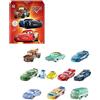 Mattel CARS - Confezione da 10 veicoli Mini Racers, macchinine da corsa die-cast da collezione e ispirate ai personaggi più iconici di CARS, giocattolo per bambini, 3+ anni, HBW15