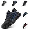 Hitmars Scarpe Antinfortunistiche Uomo Donna Scarpe da Lavoro Uomo Leggere Punta in Acciaio Scarpa Antinfortunistica S1p S1 S2 S3 SRC Antiscivolo Blu HS23 Gr.45