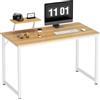 AuraCraft Scrivania, scrivania per computer con supporto rimovibile, per computer portatile, tavolo da lavoro, in legno, per ufficio, soggiorno, casa, ufficio (acero bianco, 100 x 50 x 75 cm)