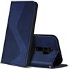 ZONNAVI Cover per Xiaomi Redmi Note 8 PRO, Flip Custodia Pelle PU con [Slot Cart] [Supporto Stand] [Magnetica], Cover a Libro Portafoglio per Xiaomi Redmi Note 8 PRO (Blu)