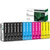 Greenjob Compatibile 603XL Cartucce Compatibili per Epson 603 XL Multipack per Expression Home XP-2100 XP-2105 XP-3100 XP-4100 Workforce WF-2810 WF-2830 WF-2850 (6 Nero, 3 Ciano, 3 Magenta, 3 Giallo)