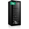 SVAN Vinoteca 55 Botellas Negro SVN5500S. 85W, Display LED táctil, Pantalla Digital Exterior, 10 Baldas de Madera, 1 Rejillas Metálicas, Clase de Eficiencia Enérgetica G