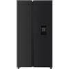PKM SBS400EBIXWDAZ Side by Side - Congelatore | Black Inox Design | Raffreddamento da 288 litri | 151 litri | Classe di efficienza energetica E | Illuminazione a LED | modalità congelamento rapido