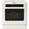 CHFUNE Lavastoviglie da tavolo per cucina, dispositivo compatto con 6 - 8 coperte, 4 programmi e funzione UV, conservazione della freschezza 72 ore e asciugatura ad aria calda, lavastoviglie da tavolo a