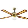 Mediawave Store VECRD43TL Ventilatore da soffitto con luce e telecomando quattro pale 65W. MEDIA WAVE store ®