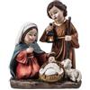Inmaculada Romero IR Mistero Bambino Nascita Figura Natale 12 cm. Bambino Gesù Vergine Maria San Giuseppe Pecora Resina