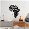 Wallity Hanah Home Elegante accessorio decorativo da parete in metallo, nero, 58 x 70 cm, 100% metallo, spessore 1,5 mm, leggero e facile da appendere, perfetto per l'arredamento moderno della casa