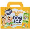 Smoofl Starter Kit Gelato per Cani piccoli, snack premium: con bastoncino commestibile e stampi per gelato fai da te nel set, rinfrescante, fragola e burro di arachidi