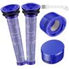 Elalove V8 Filtri Compatibili con Dyson, Filtro Ricambi per Dyson V7 V8 Animal Absolute Motorhead, 2 Pre-Filtro & 2 HEAP Post-Filtri & 1 Spazzola, Ricambio per Parte # DY-96566101, 96747801
