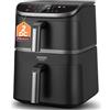 COSORI Turbo Tower Friggitrice ad Aria 10,8L con Cestelli Verticali, Cottura Salvaspazio a 3 Livelli, 2630W, 6 Funzioni, 2 Motori DC, 50+ Ricette Complete Online, CAF-DC111