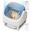 TRIUMPHKEY Lettiera gatto autopulente, APP-Controllo, Lettiera Aperta Autopulente, XXL, 15 KG Gatto Grande, 15 Giorni Gutopulente, Adatto a più Gatti Lettiera Autopulente per Gatti