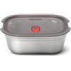black + blum Contenitore multifunzione | Contenitore per il pranzo in acciaio inox 1200 ml | adatto al forno, al microonde, al congelatore e alla lavastoviglie | Sigillatura sottovuoto e valvola a