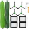 Nicemiya Kit di Accessori Ricambi per Roomba Aspirapolvere E & I Serie i7 i7+ i3 i3+ i4 i4+ i6 i6+ i8 i8+ j7 j5 E5 E6 E7, 1 Set di Spazzole in Gomma, 4 Rullo Spazzola Laterale, 4 HEPA Filtro