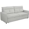 SHIITO | Modello Lorca - Divano letto 3 posti con apertura a trascinamento | Massimo relax e comfort | 209 x 86 x 100 cm - Beige