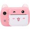 Yadoo Fotocamera Digitale per Bambini, Fotocamera Inquadra e Scatta da 2.4 Pollici, Fotocamera a Stampa Istantanea con Gioco Integrato, Impostazioni di Risoluzione Multiple, Doppia Fotocamera