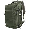 Rendcqin Zaino Ryanair 40x20x25 Zaino da Viaggio Aereo Bagaglio a Mano Piccolo Borsa da Cabina 20L per Voli da Viaggio Donna Uomo Scuola Lavoro Trekking (Verde)