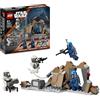 LEGO Star Wars Battle Pack Agguato su Mandalore, Gioco d'Avventura per Bambini e Bambine da 6 Anni in su con 4 Personaggi da The Mandalorian, Giocattolo con Armi, Jetpack e Grotta da Costruire 75373